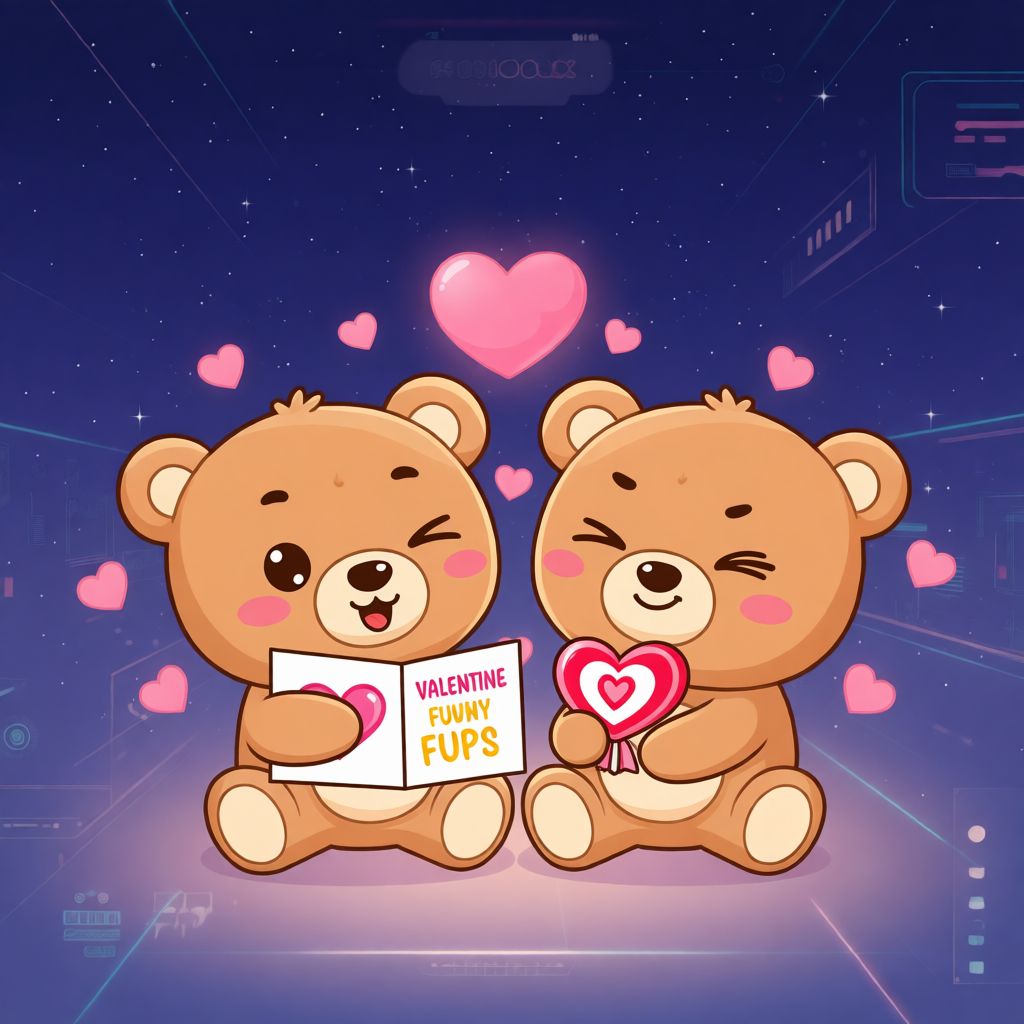 Flirty Bear Valentines Puns