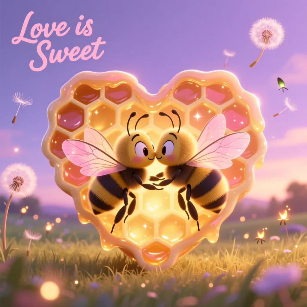 Romantic Bee Valentine Puns
