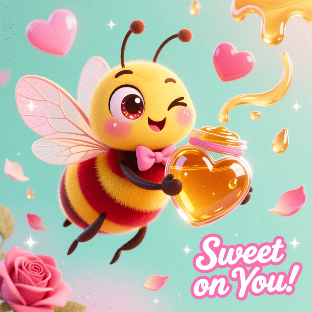Sassy + Flirty Bee Valentine Puns