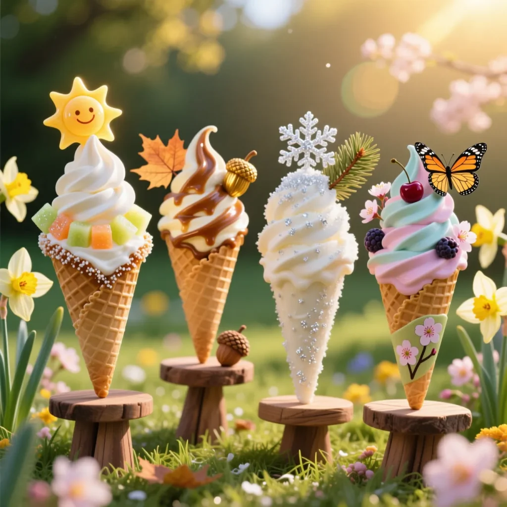 Seasonal Ice Cream Puns