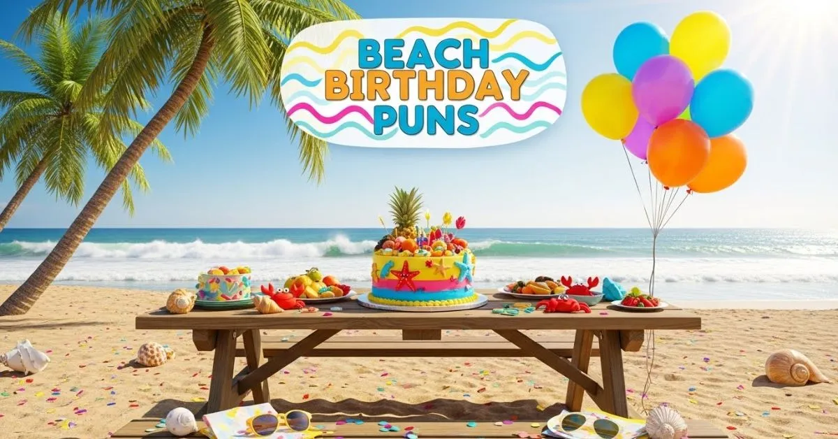 Beach Birthday Puns