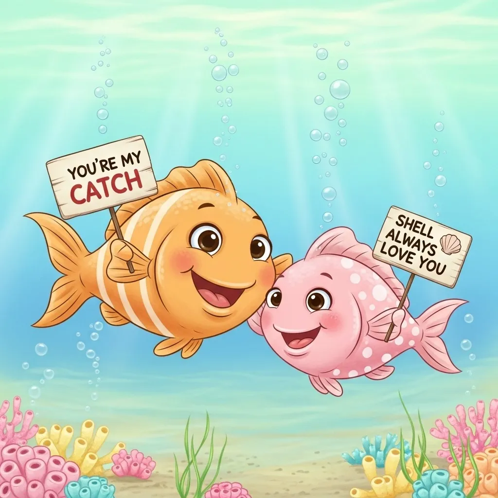  Cute Romantic Fish Puns