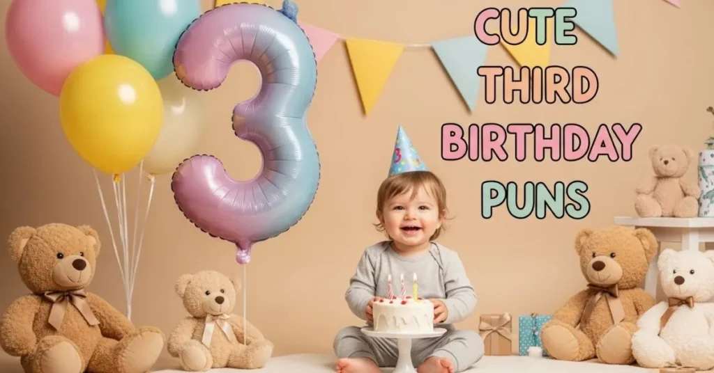 Cute Third Birthday Puns