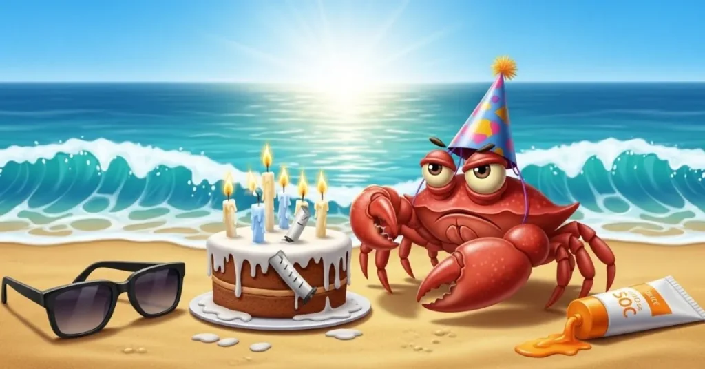 Sarcastic Beach Birthday Puns