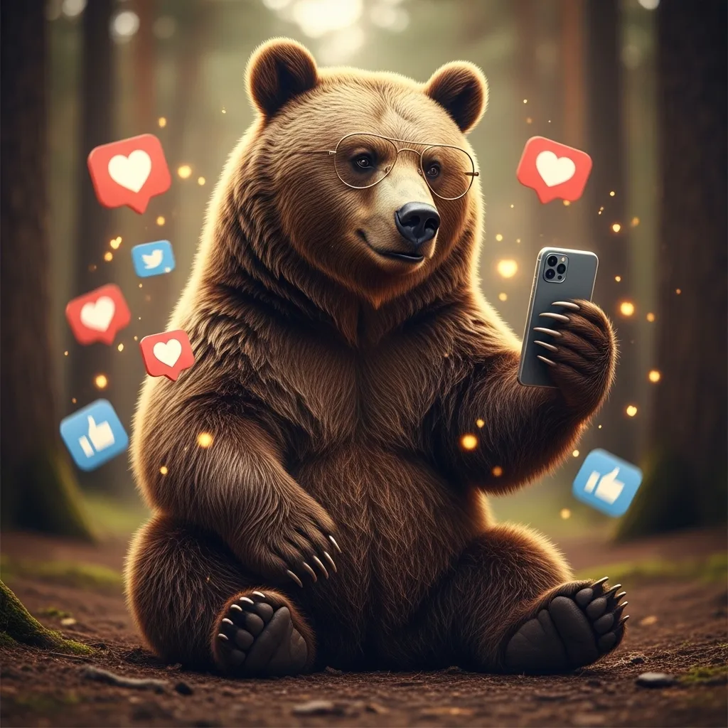 Social Media Bear Puns