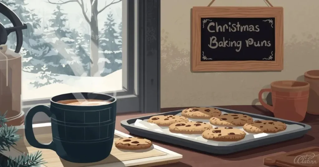COZY WINTER CHRISTMAS BAKING PUNS