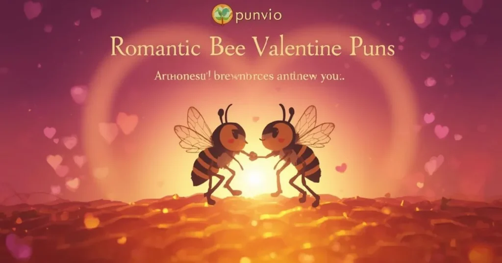Romantic Bee Valentine Puns