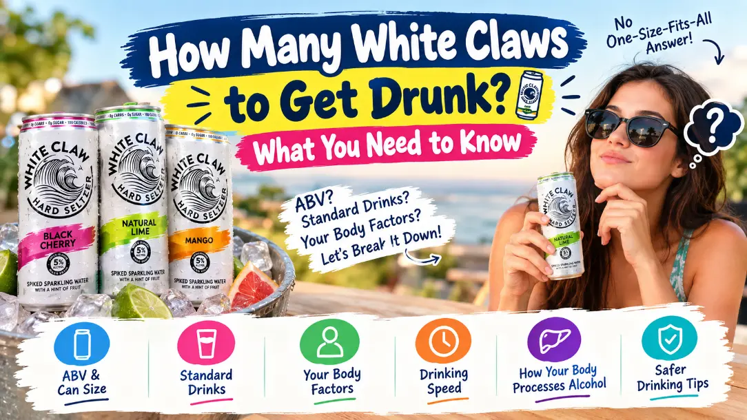 how many white claws to get drunk