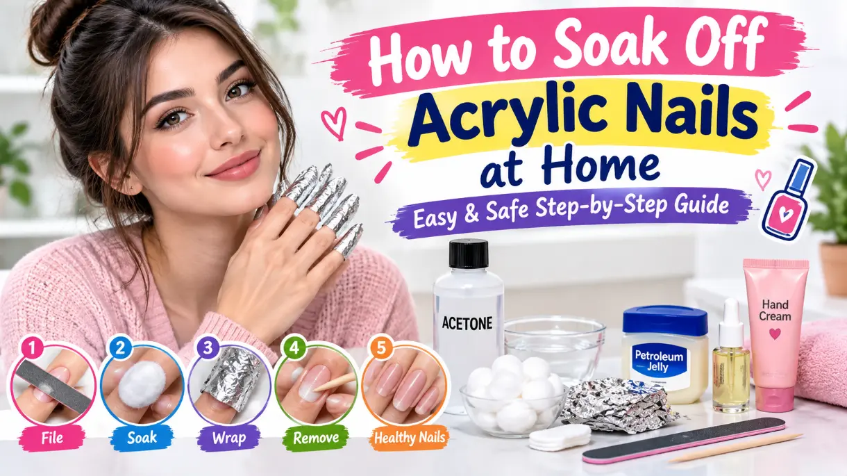 How to Soak Off Acrylic Nails at Home