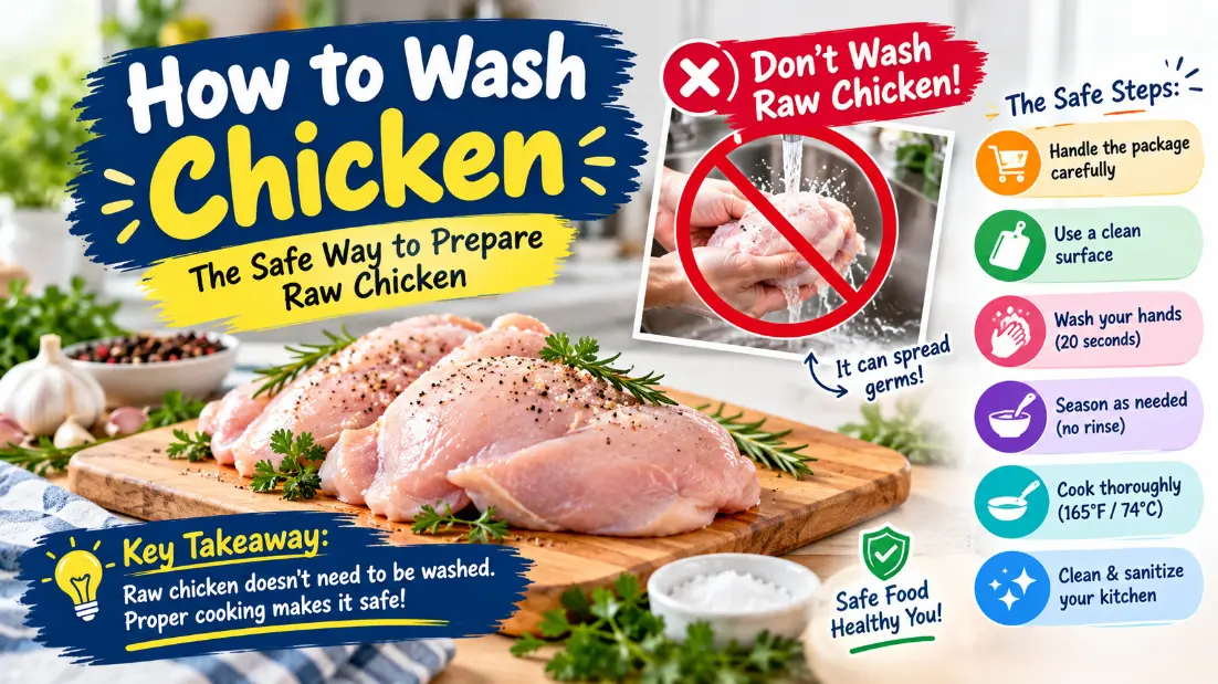 how to wash chicken
