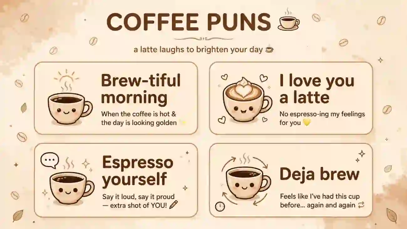 coffee puns