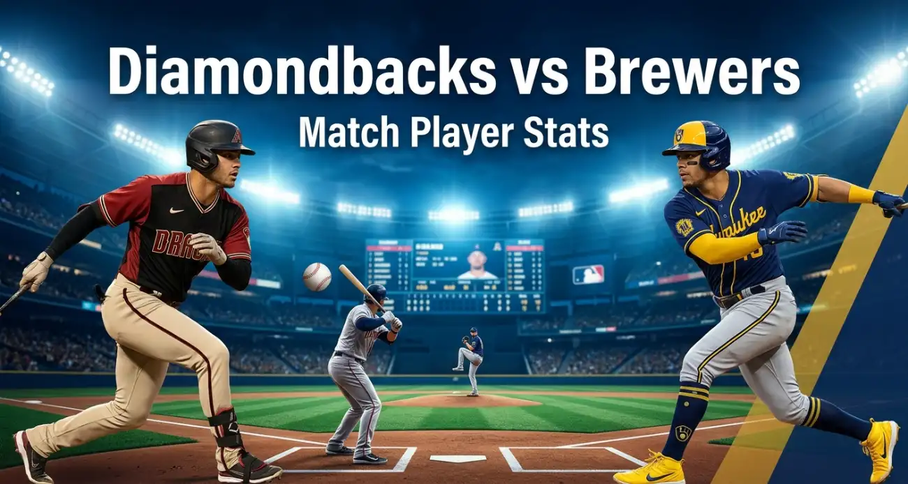diamondbacks vs milwaukee brewers match player stats